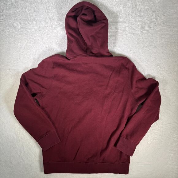 Vtg American Eagle Hoodie Mens XL Burgundy Red Zipped Jacket Y2K - Picture 5 of 8